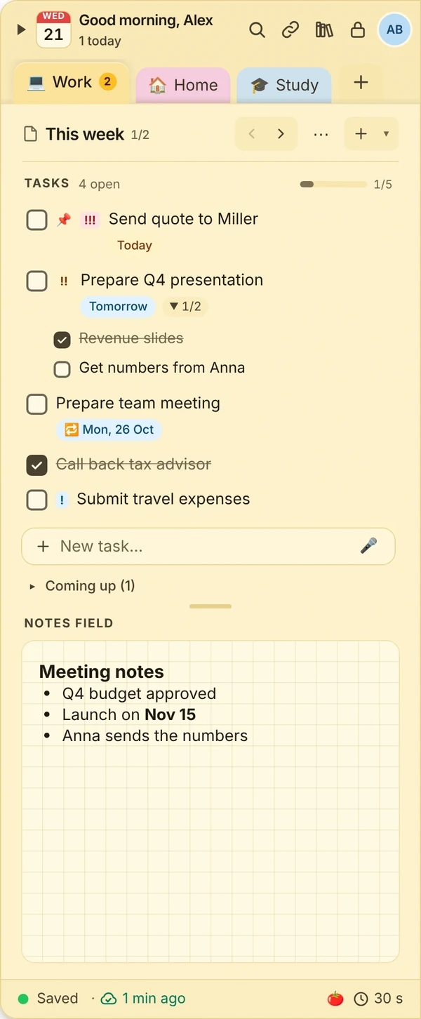 JP Note at the edge of the screen