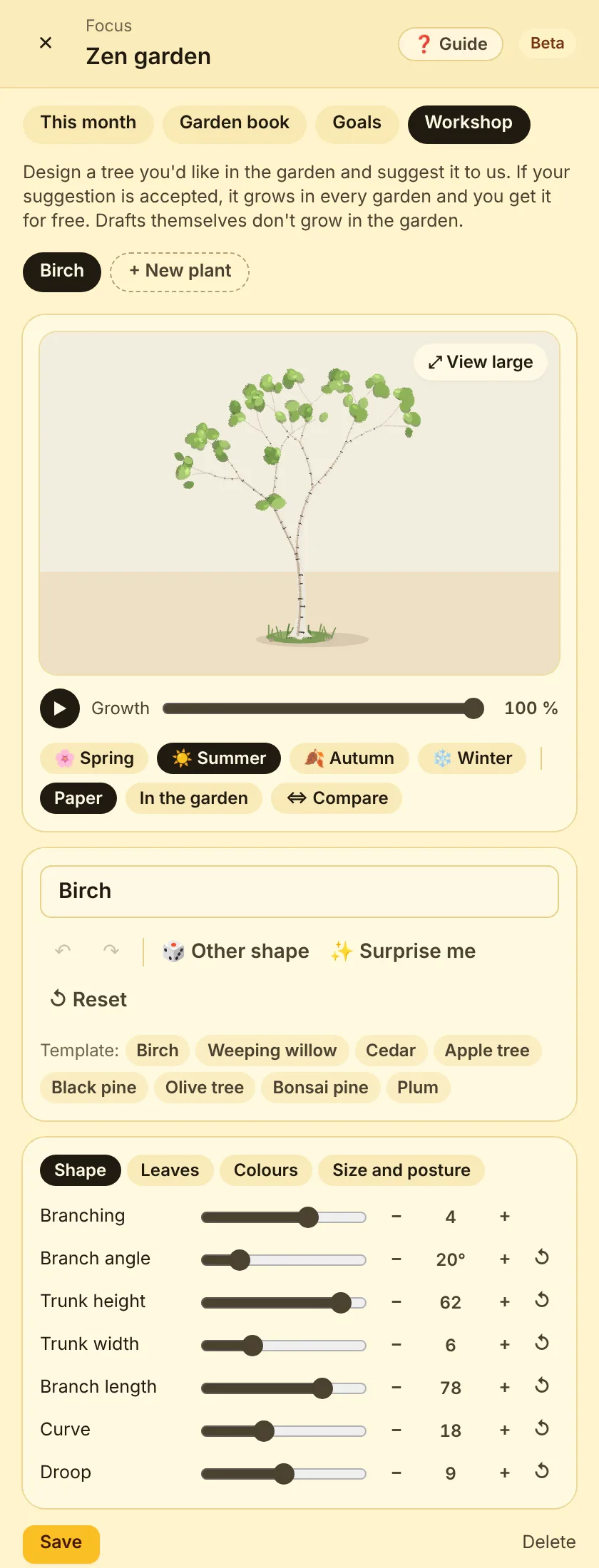 Workshop for your own plants
